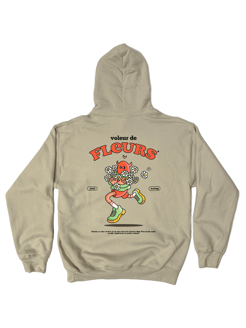 Sweat à capuche Voleur de Fleurs