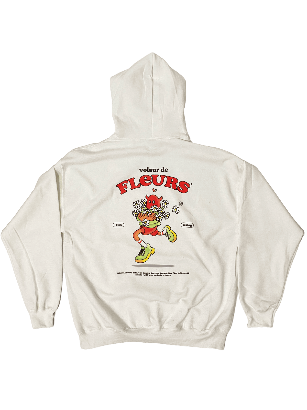 Sweat à capuche Voleur de Fleurs