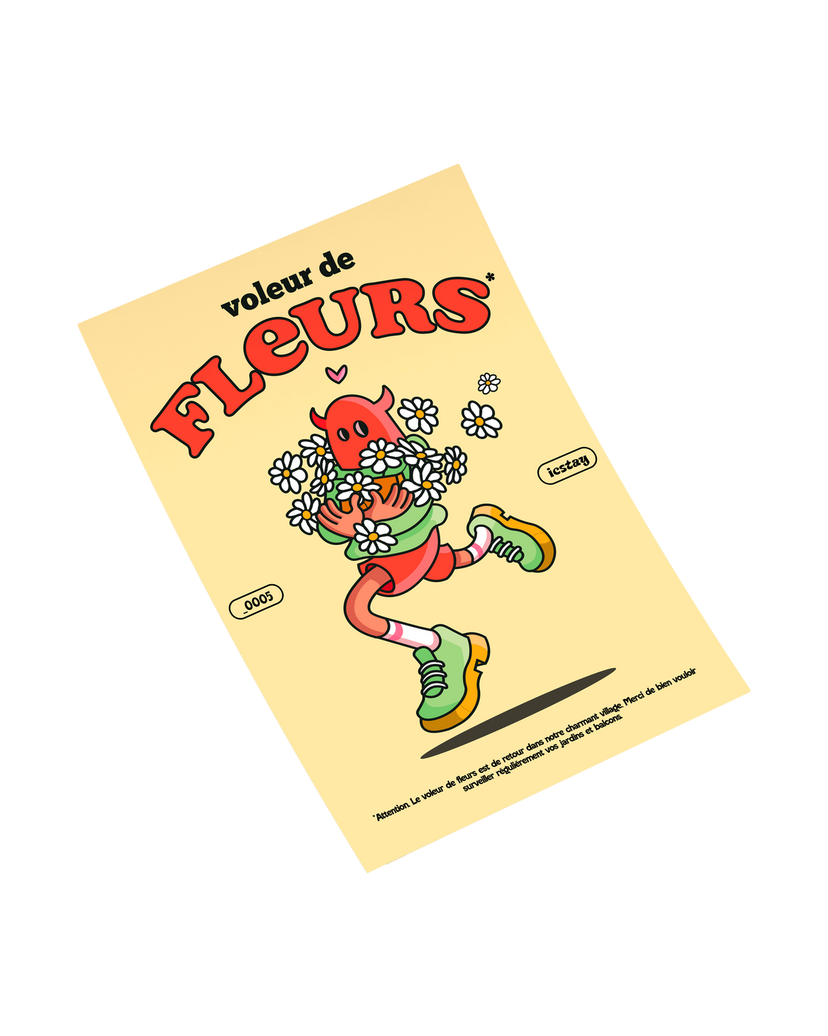 Print Voleur de Fleurs