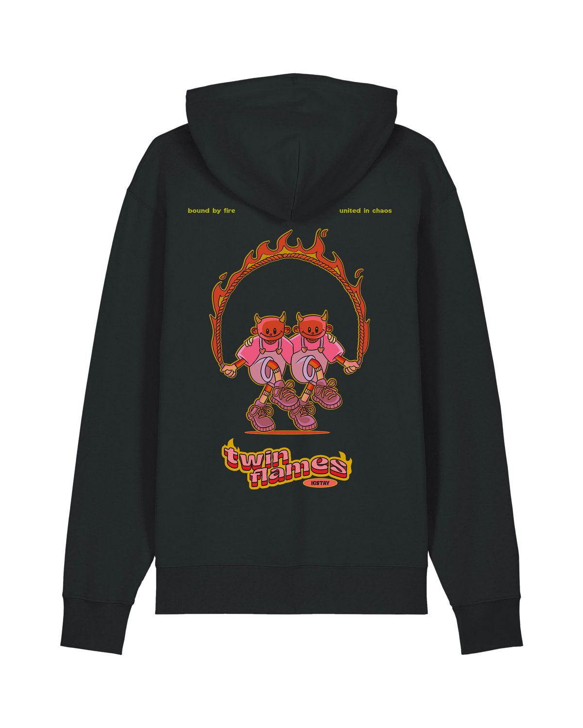 Sweat à capuche Twin Flames