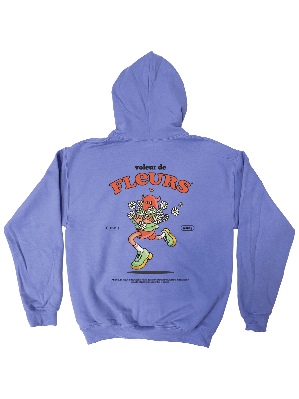 Sweat à capuche Voleur de Fleurs